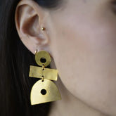 Boucles d'oreilles asymétriques Géométrie